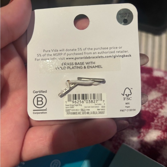 Pura Vida Gold-Tone Fidget Ring - Picture 3 of 3